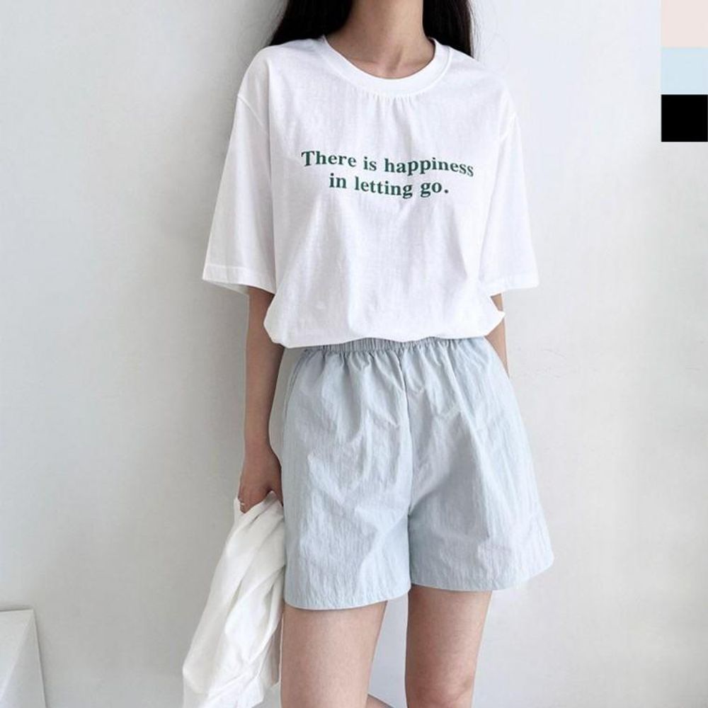 여자 바스락 밴딩반바지 바스락 여름바지 팬츠 여자하