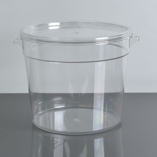 저장용기 6Qt 다용도 쌀 야채 PC원형 투명