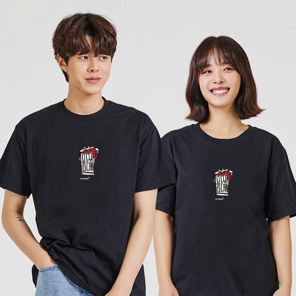 휴지통 디지털프린팅 인쇄티셔츠 반팔티 오버핏