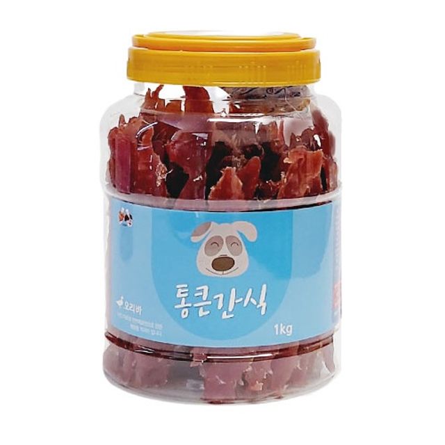 강아지 애완견 건조 영양 간식 사사미 오리바 1kg