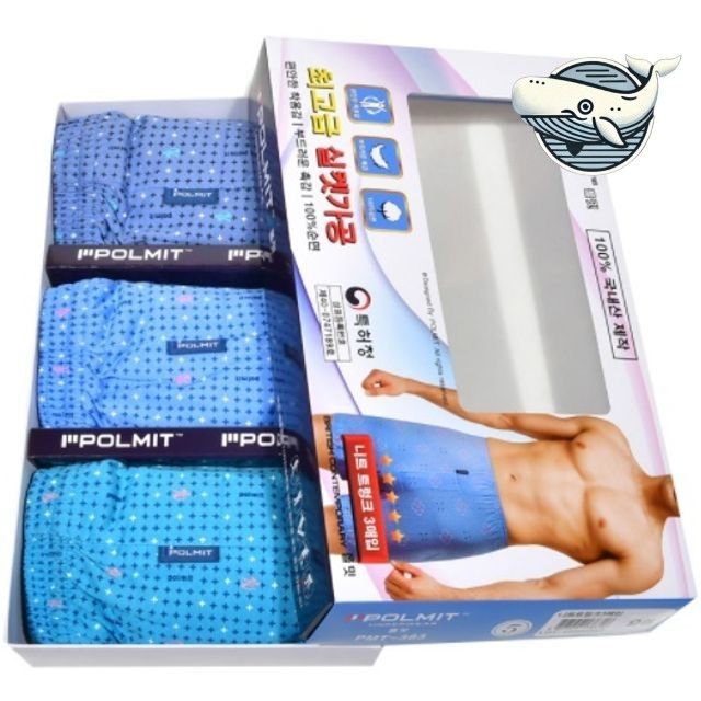 부드러운 남성 트렁크팬티 실켓 3매 편안한
