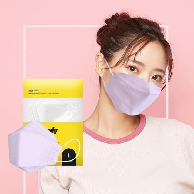 마스크 대형 귀 컬러 일회용 차단 자외선 매