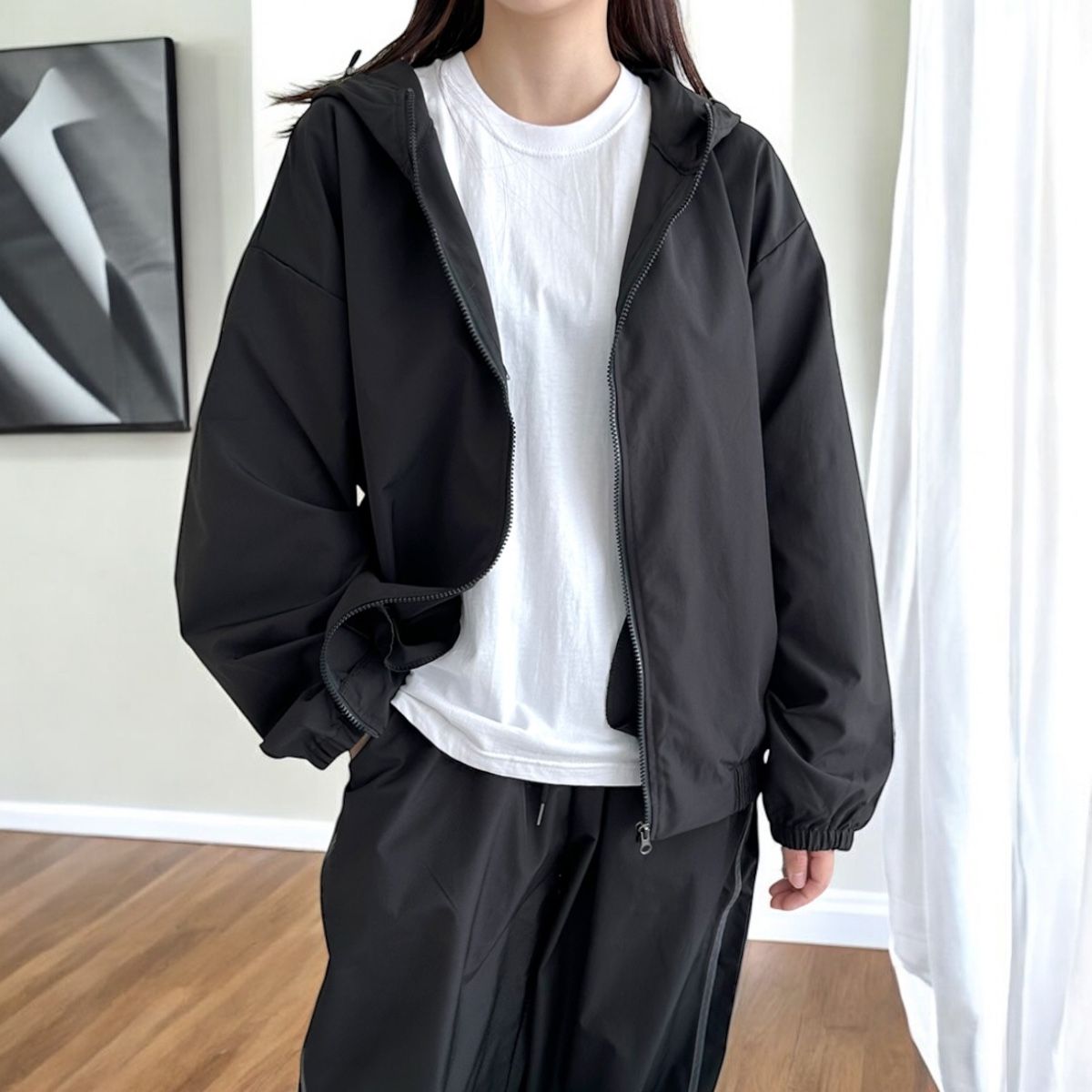 바람막이자켓 베르 바라달 여자 바람막이 후드자켓