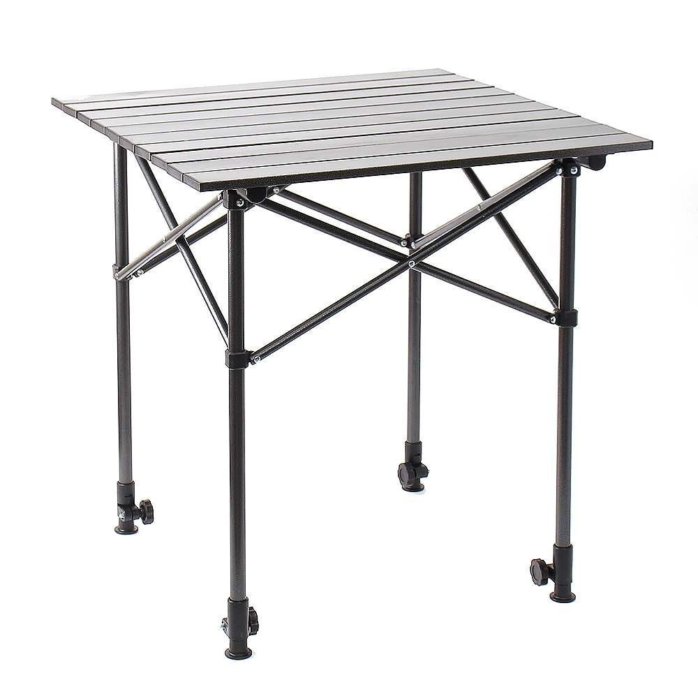 높이조절 롤테이블 59x58cm 블랙 탁자 소풍 휴대용
