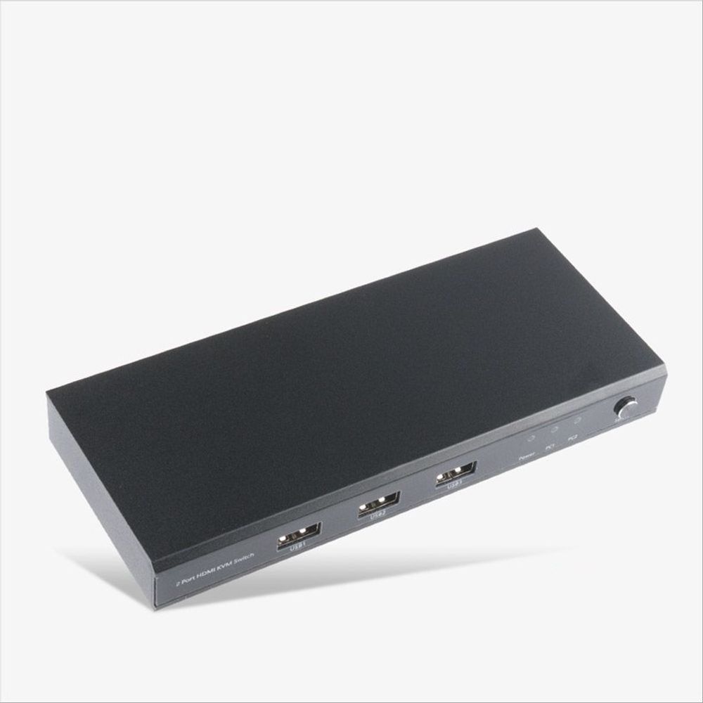 2포트 HDMI KVM 스위치 2x1 4K 60Hz PC 2대 연결 USB