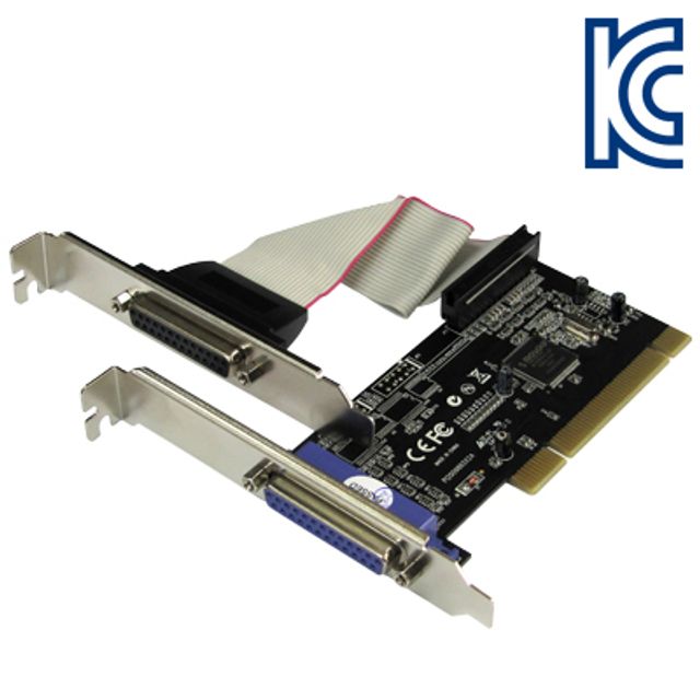 강원전자 넷메이트 2포트 패러럴 PCI 카드(MOS)(슬