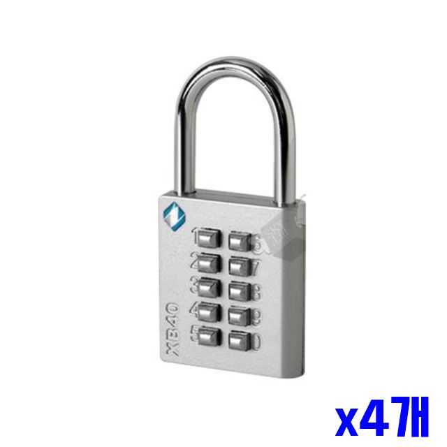 x4개 자물쇠 생활안전 튼튼한 버튼형 번호 보안용품