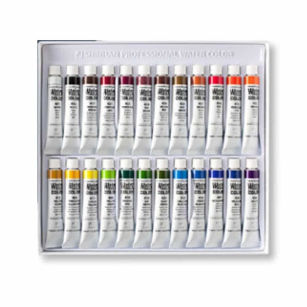전문가용 수채물감 24색 미술용품 드로잉세트