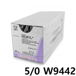 아이티알,NE Vicryl 바이크릴 Violet12개 에치콘 흡수성 5/0 W9442