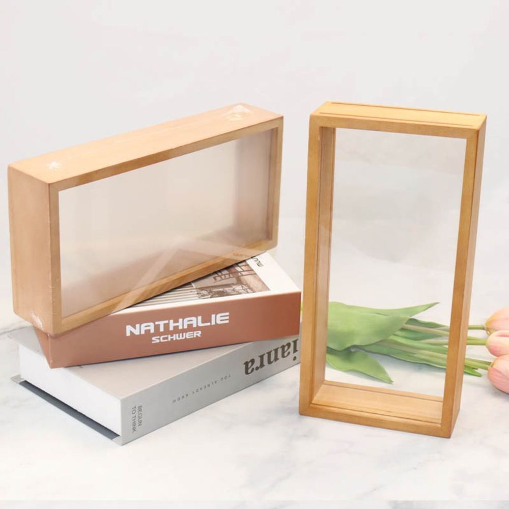 A원목 아크릴 윈도우액자 26cmx13cmx5.8cm (밝은브