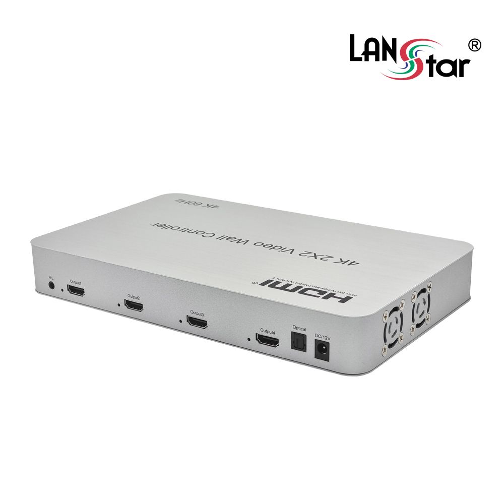 LANstar 4K 60Hz 멀티비전 HDMI 2.0 화면분할기(2x2)