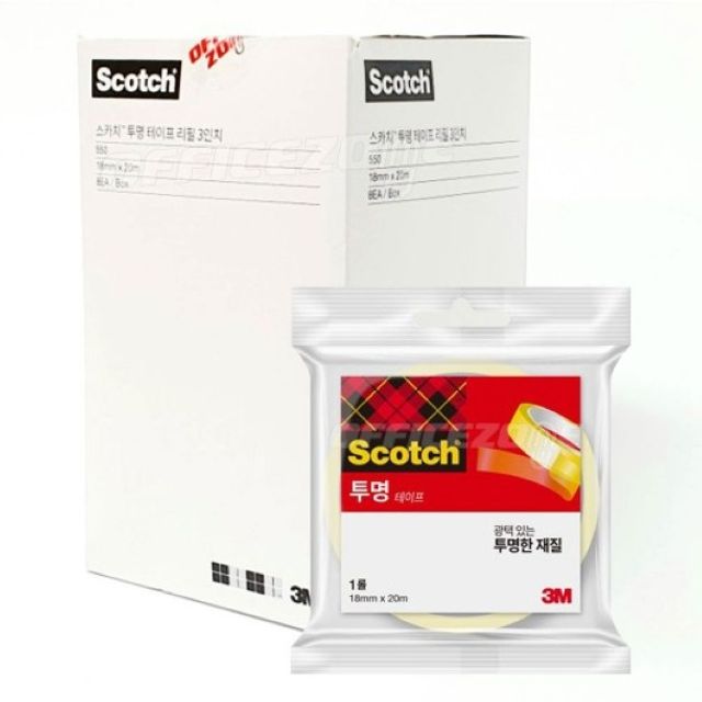 3M 스카치 다용도 테이프 18x20M 3인치 8개입 리필 MB