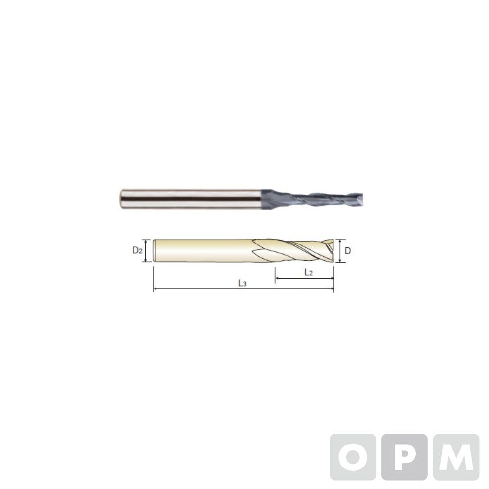 4G MILLS 롱초경코팅엔드밀2F D16X16X70X150