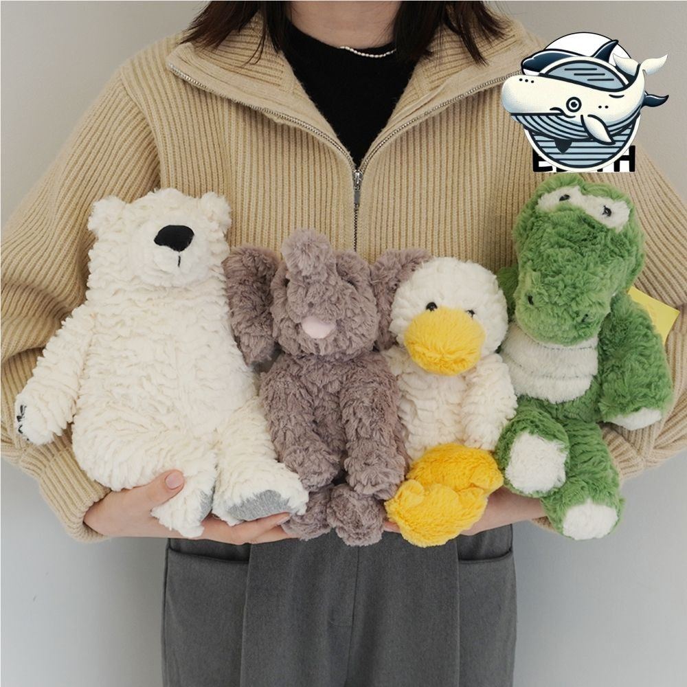 다양한 동물 애착 인형 북극곰 코끼리 오리
