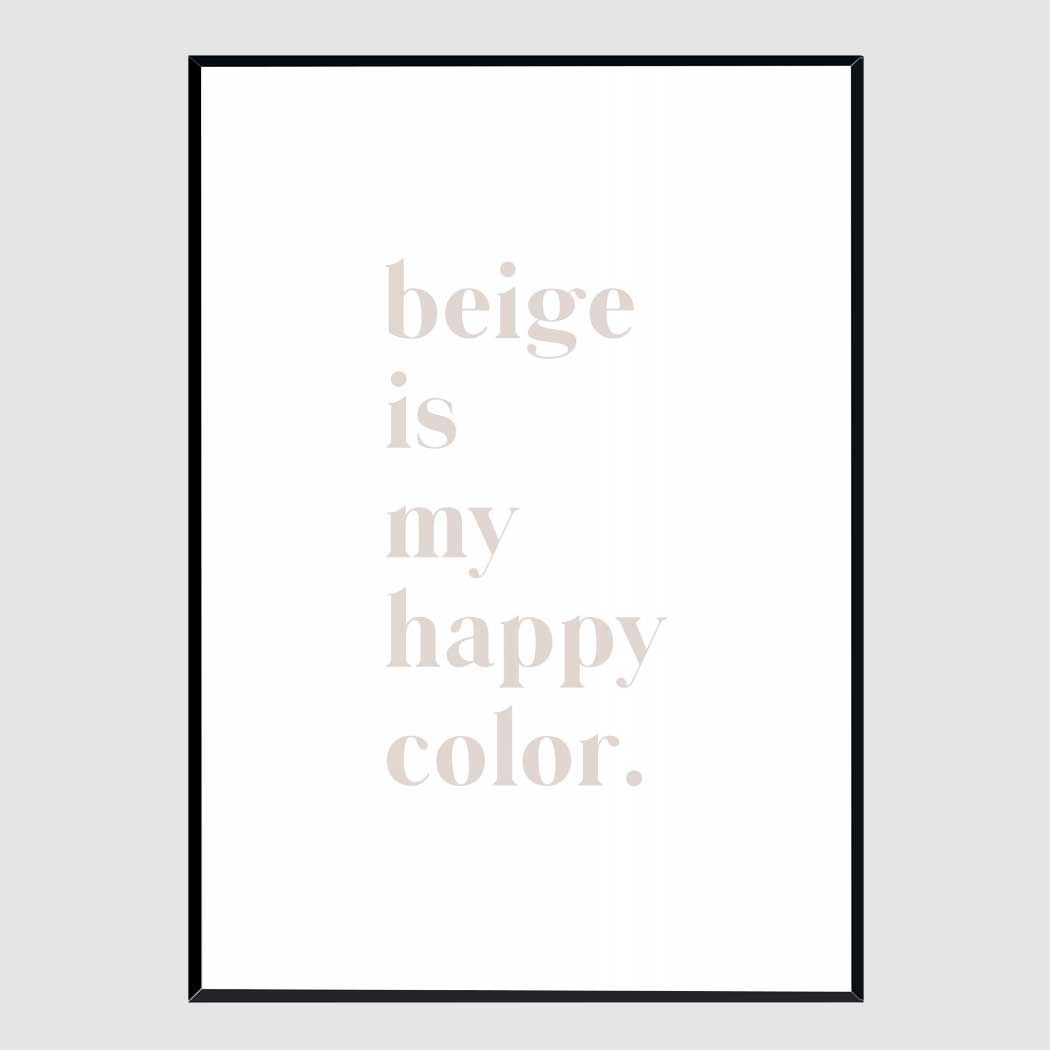 거실그림액자 Beige is my happy color A3사이즈