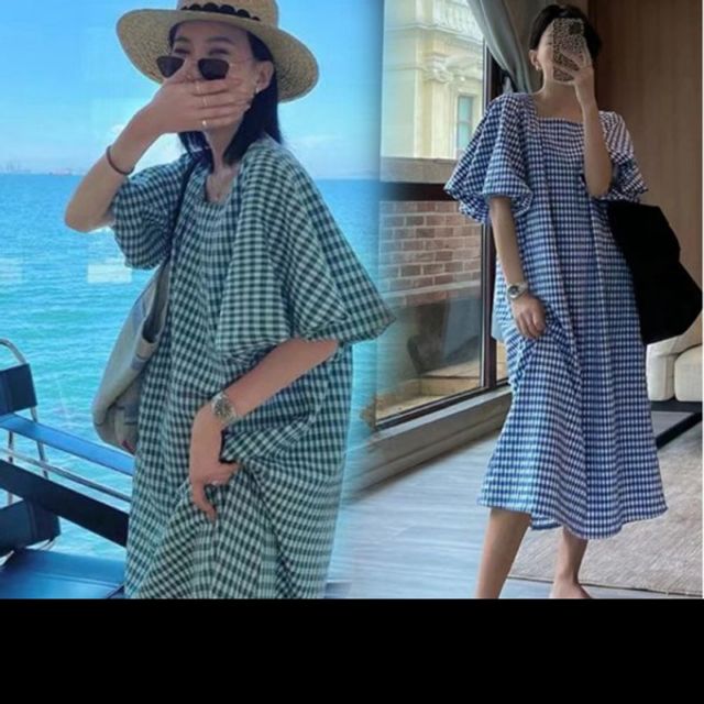 여성반팔롱원피스 55 박시한핏 기본 77 데이 사이즈