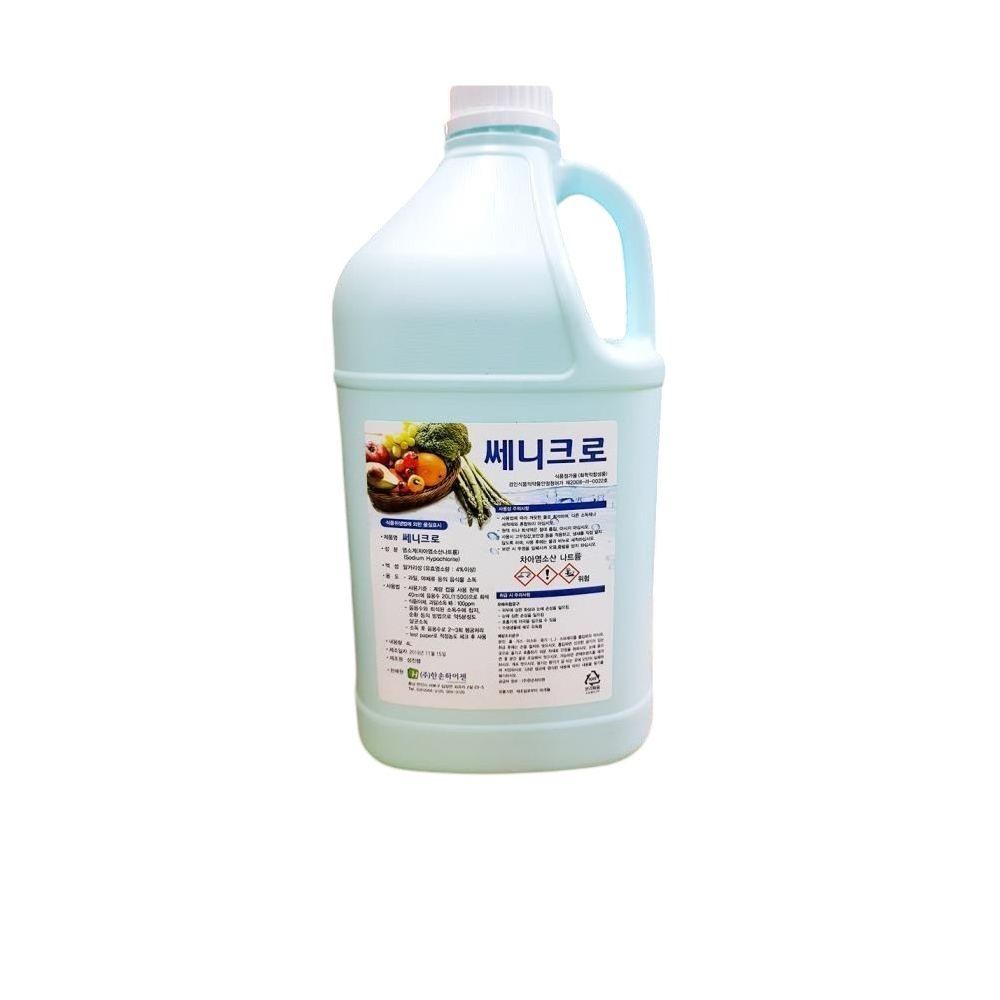 식자재 용품 쎄니크로 과일야채소독 4L X4개