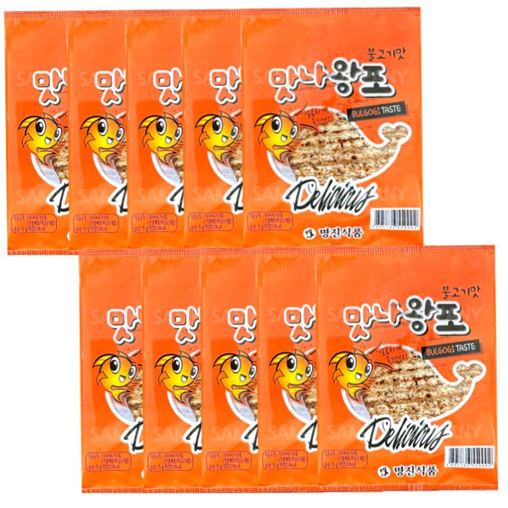 맛나왕포 인기 불고기맛(10개) 특가 6Cy