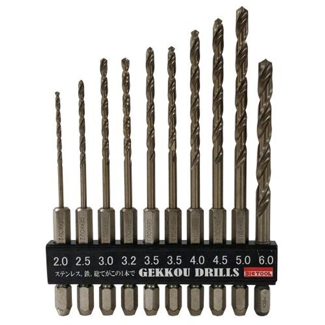 게코코발트드릴세트(6각생크) 1EA 10PCS