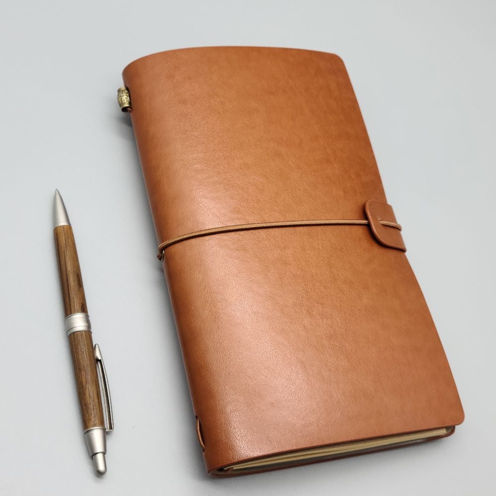 부드러운 레트로 가죽 수첩 메모장(브라운)