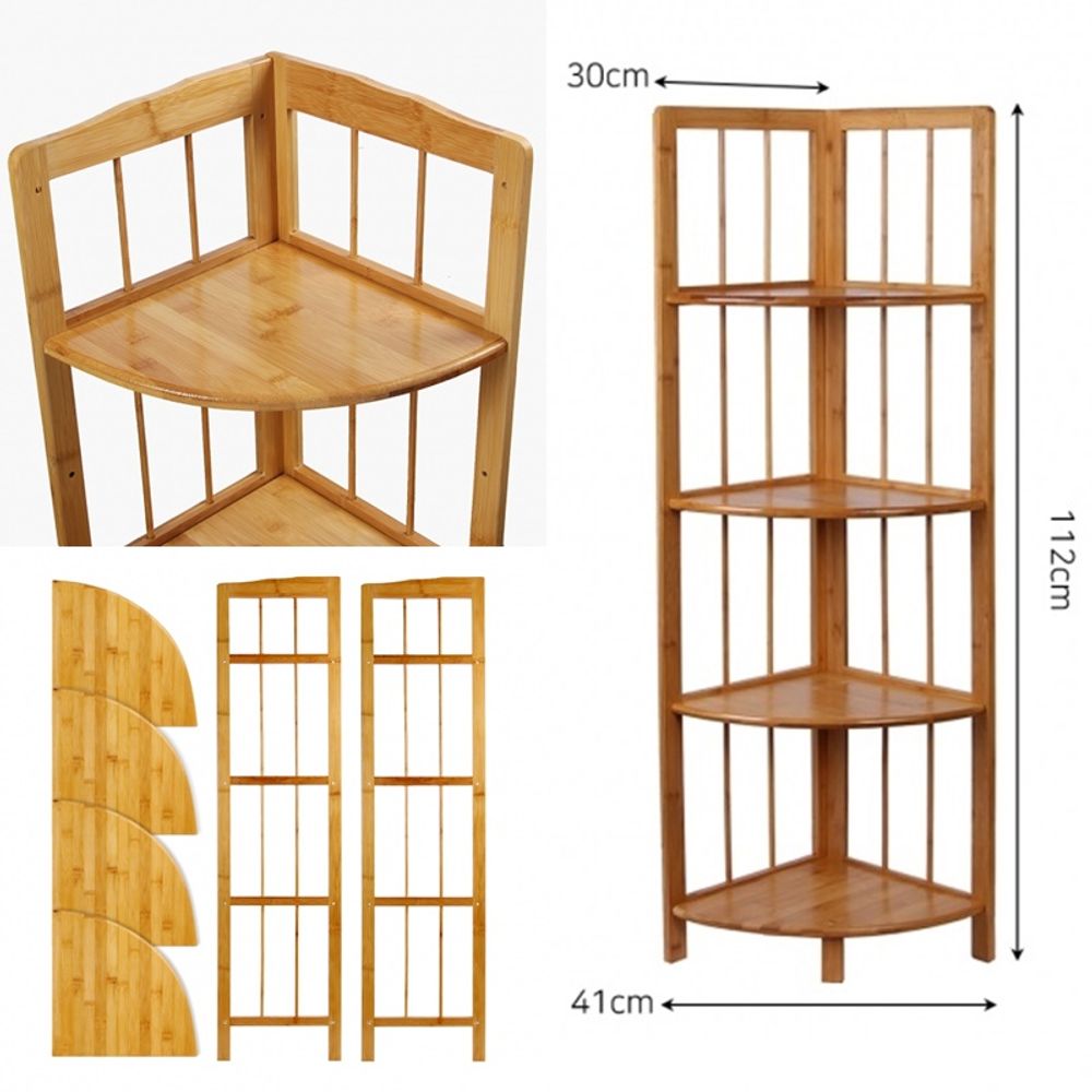 소품정리 4단 공간활용 코너선반 인테리어 진열선반