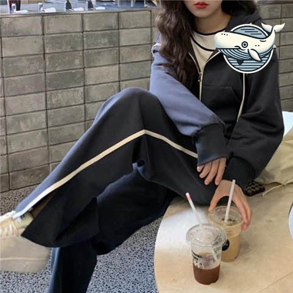 스포티 캐주얼 후드 트레이닝 집업 자켓