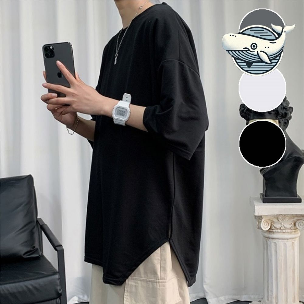 여름 오버핏 반팔티셔츠 편안한 남성 반팔 기본