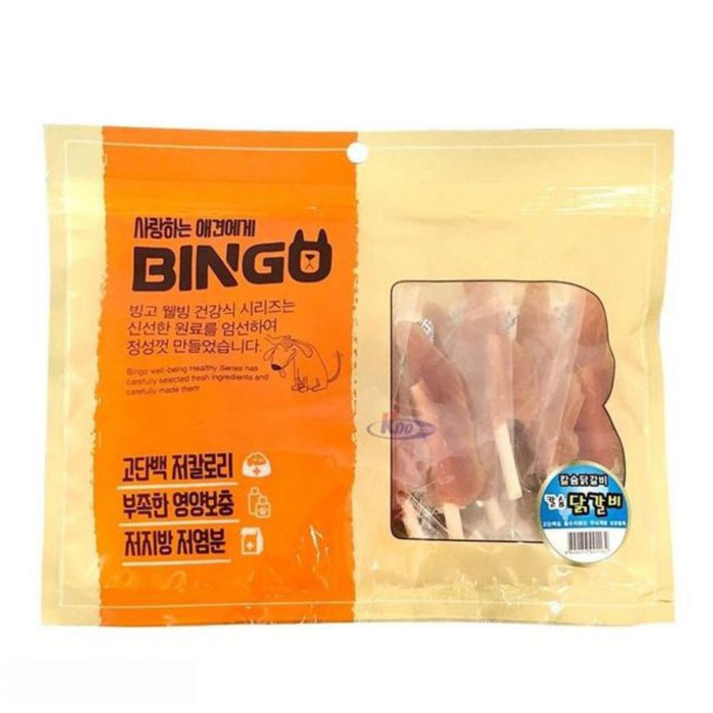 애견간식 빙고 칼슘 닭갈비 400g 10팩 1타