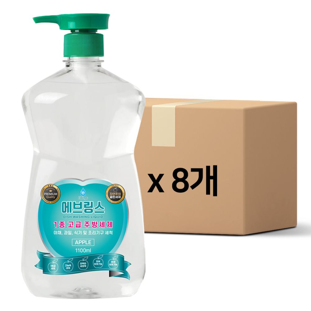 에브링스 1등급 주방세제 VIP세트 1100mlx8개