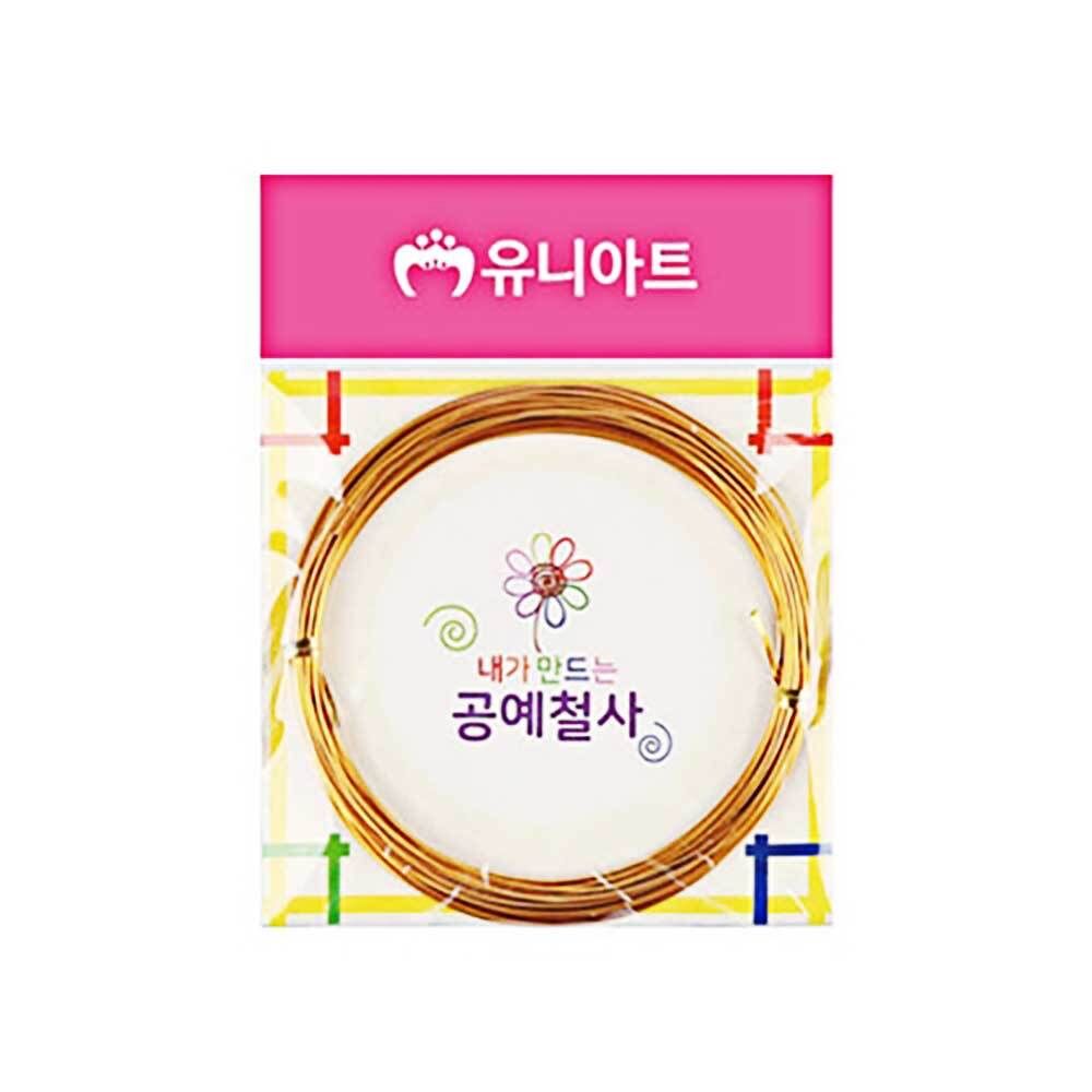 오픈마켓 우리들쇼핑,유니아트 내가 만드는 공예철사 1.0mm 17번 금색 DIY
