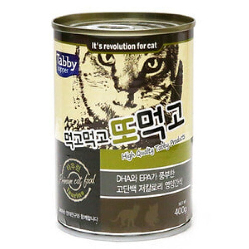 고양이 습식캔 타우린 400g 12개 저칼로리 영양 간식