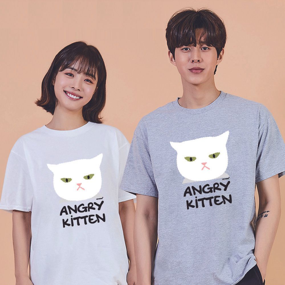 키밍 맨투맨 후드티 화난 야옹이 CAT