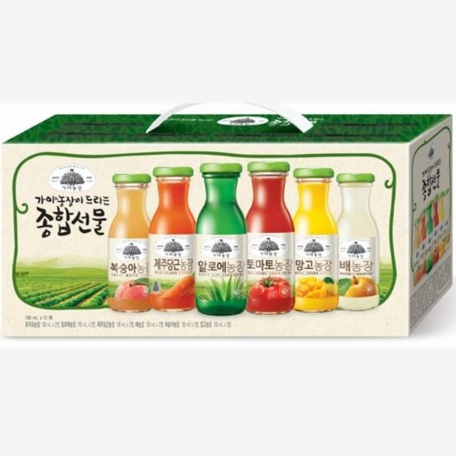 가야농장 종합선물셋트 180mlx12병 1박스