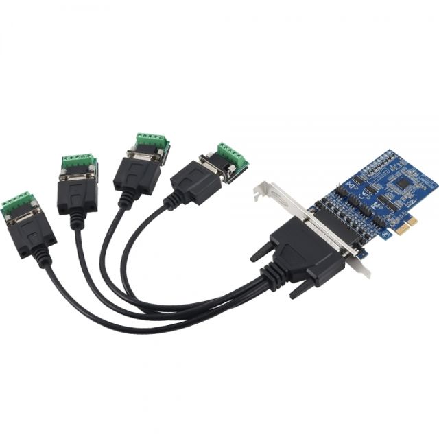 PCI Express 4포트 RS422 485 시리얼카드 슬림PC겸용