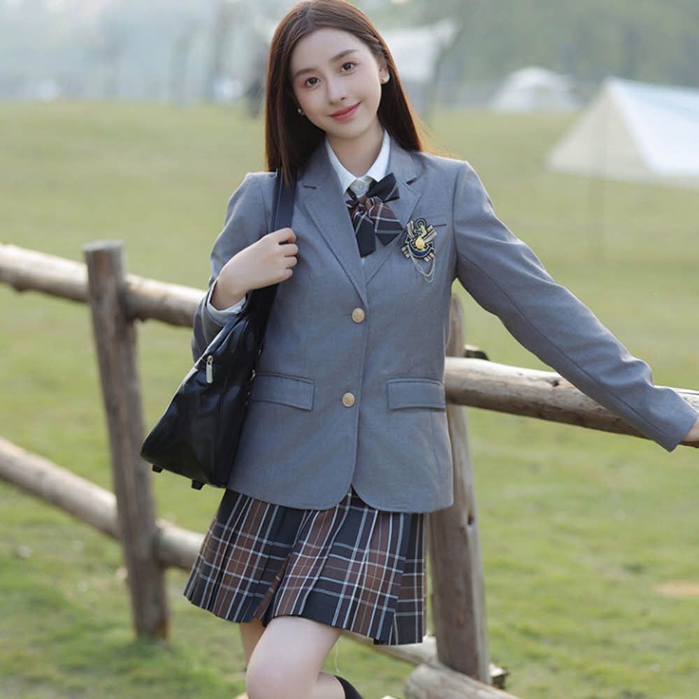 그레이 놀이공원 튬 단품 교복 여자 자켓 여성