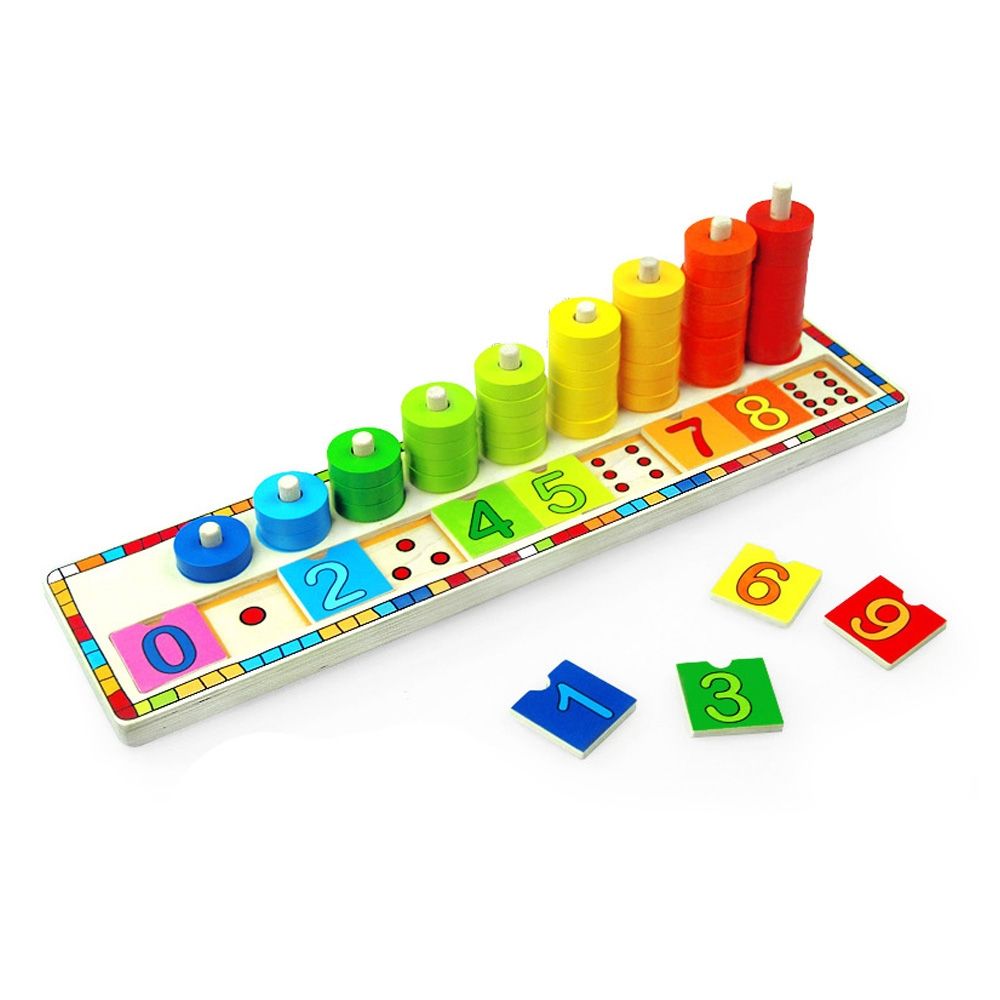 4살 아이 장난감 숫자 퍼즐 하노이 탑쌓기 유아 놀이