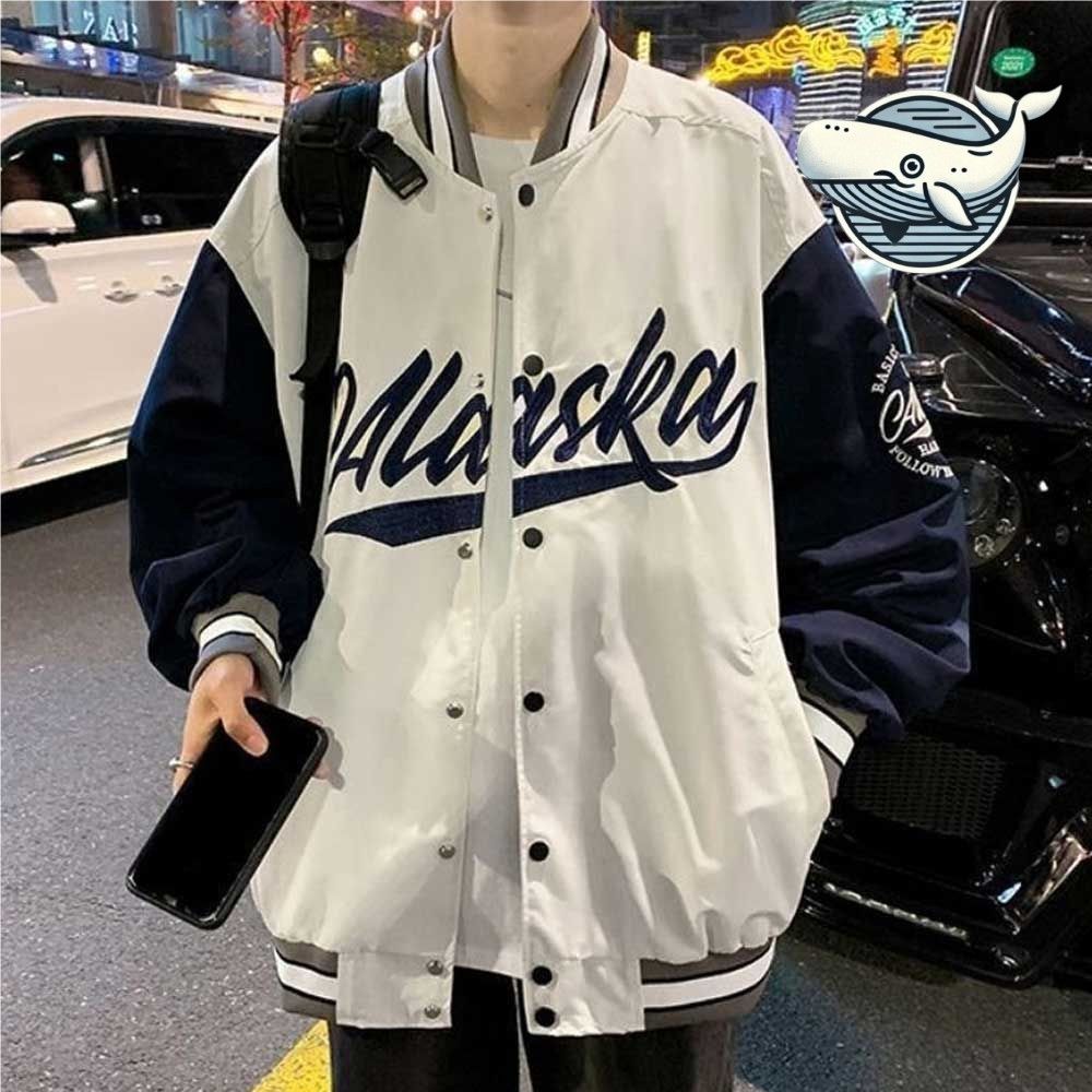 스타일리시 스포츠 저지 오버핏 자켓 스트리트