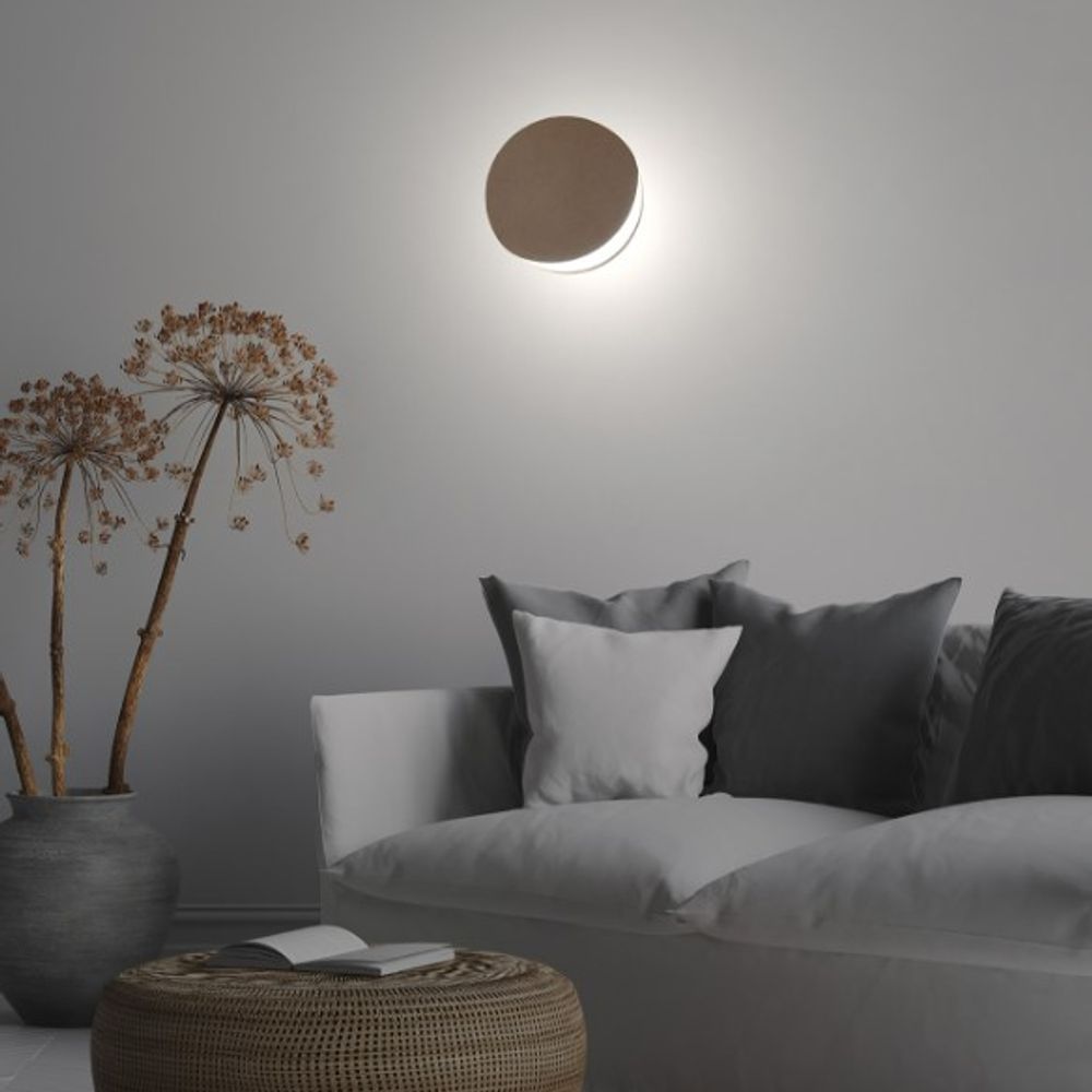 벽등 LED 손톱달 (O) NW-101그레이 5W 전구색 in-3716