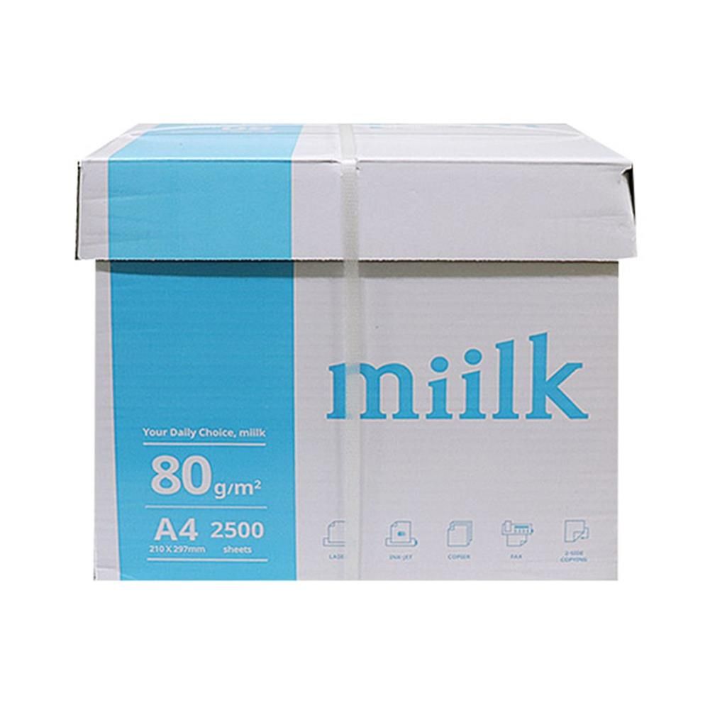 miilk 2500장 80g 500X5권 A4용지 IS-M