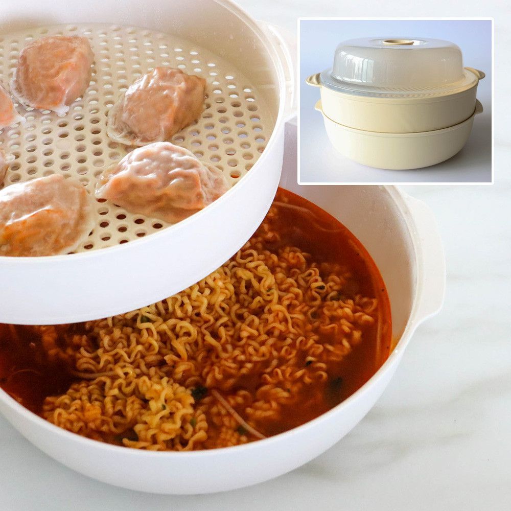 다용도 대형 스팀 찜기 전자레인지 조리용 멀티