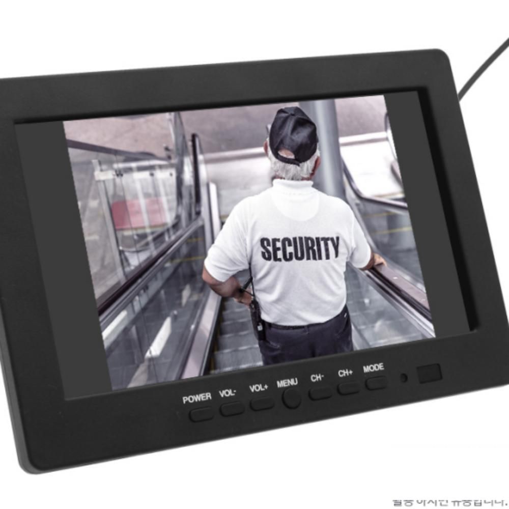 차량용 7형 LCD CCTV 카메라 모니터 RCA 단자