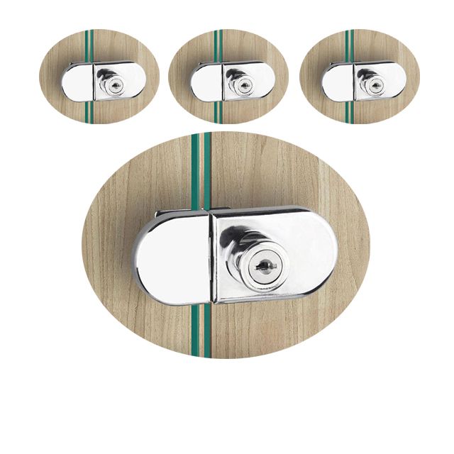 장식 진열장용 85 X 38 X 40mm 유리정 잠금장치 X 4개