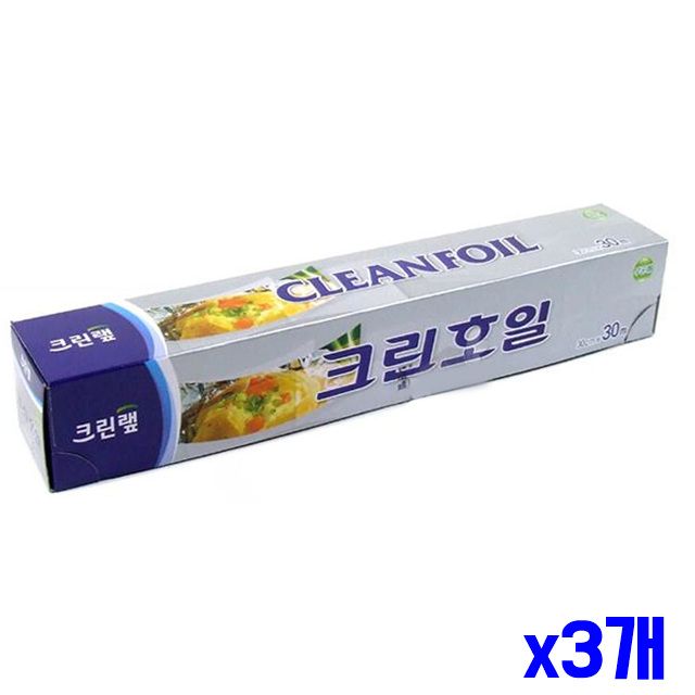크린호일 주방용품 30cmX30m x3개 음식포장