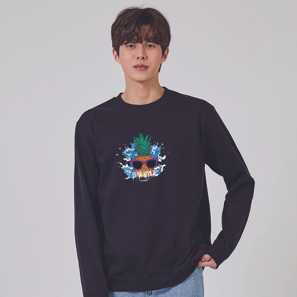키밍 과일 선글라스 오버핏 맨투맨 후드 맨투맨코디