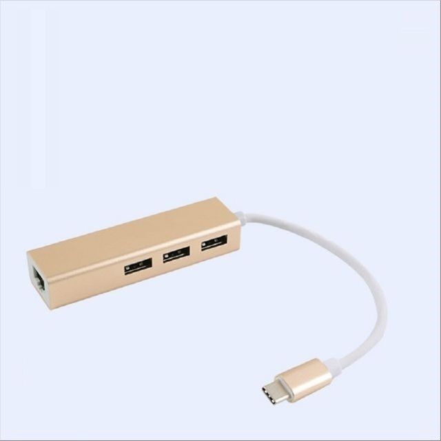 USB 3.1 Type C 컨버터 RJ45 USB 3.0 허브 3포트