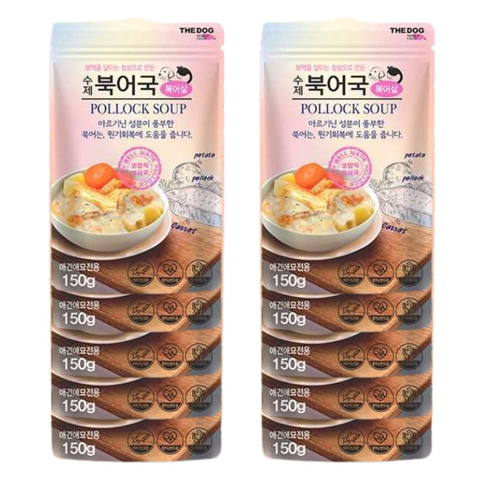 더독 수제 반려동물 일상 북어국 150g 10P 영양 건강