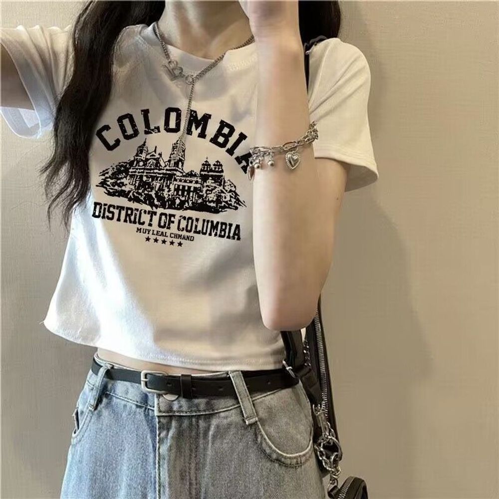 고효율 1+1 수련회 댄스티셔츠 CROP T shirt 학생 여