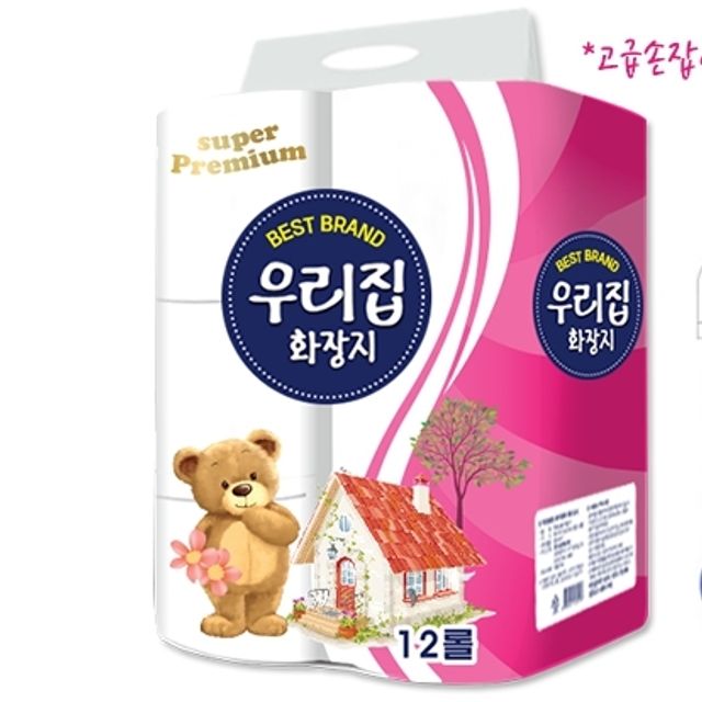 4세트 3겹 12롤 점보롤 화장지 휴지