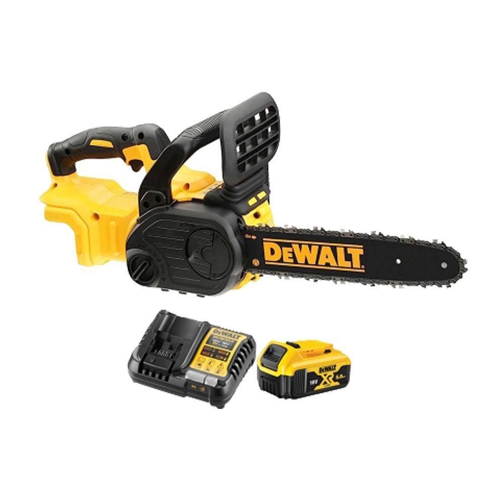 20v bl 모터 충전 체인 톱 250mm 5.0ah dcm 565p1