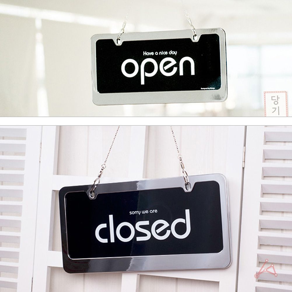 OPEN/CLOSED(스텐/검정)(7802)